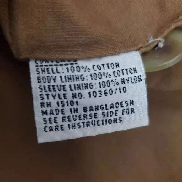 VTG DUXBAK Men's Chore Jacket M Brown‎ Canvas Mohawk Duck Rainproof Hunting Coat - Picture 10 of 13